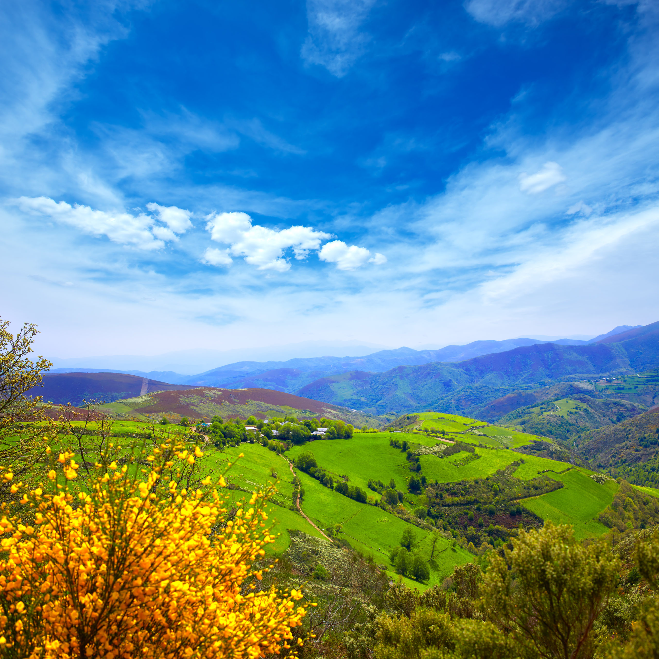 O Cebreiro mountains by the way of Saint James O Cebreiro mountains by the way of Saint James